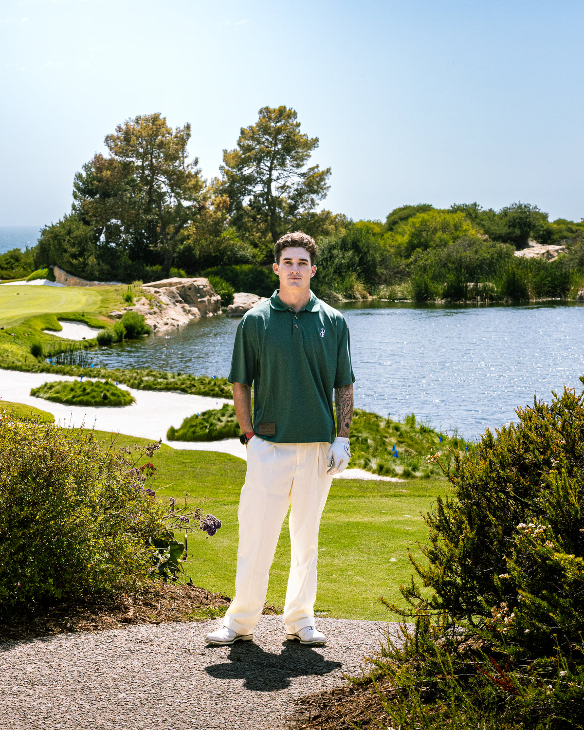 THE EXECUTIVE POLO - FOREST GREEN